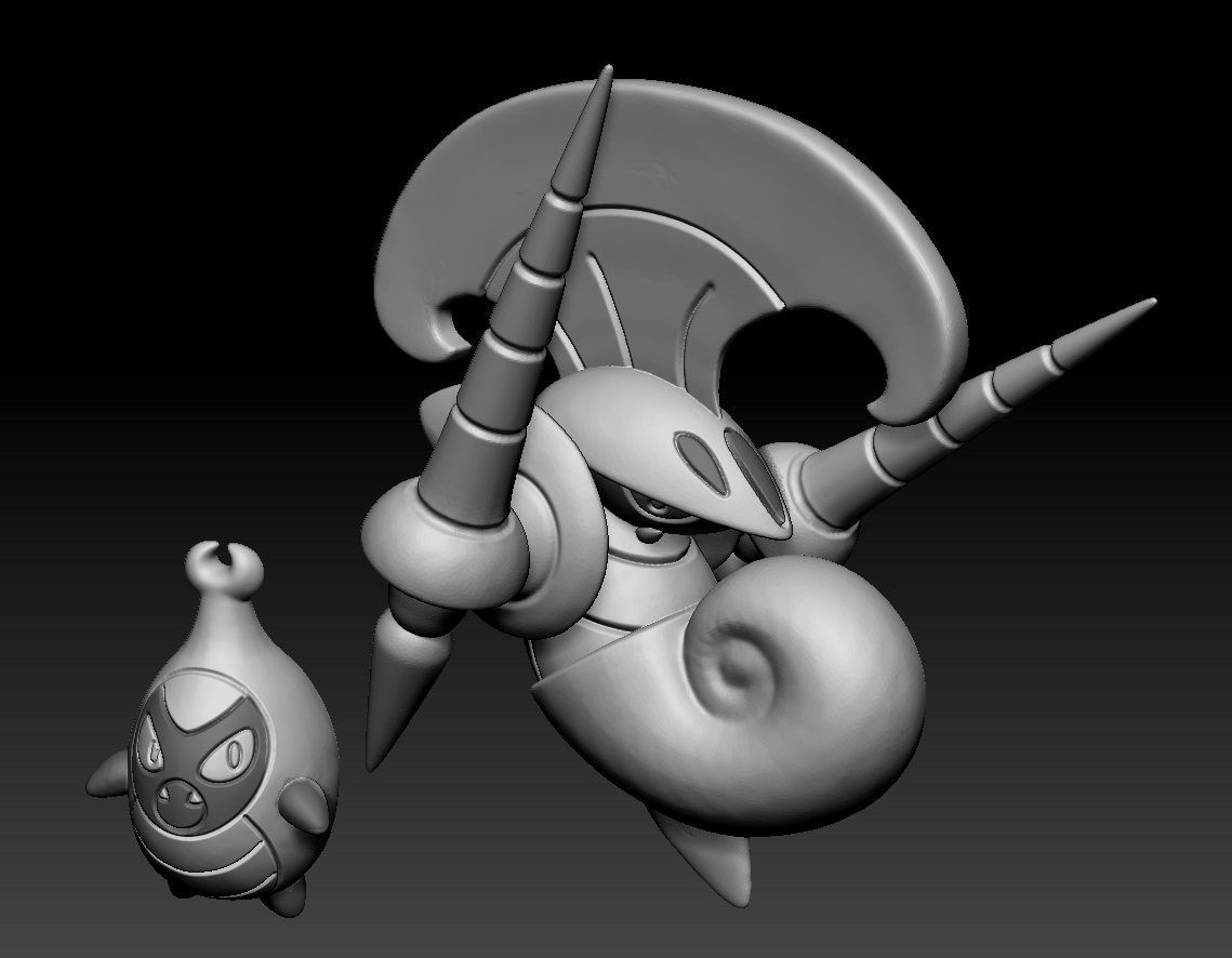 Pokemon Karrablast Escavalier 3D print model_4