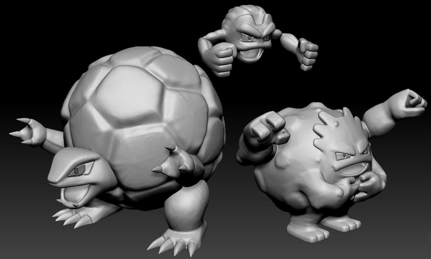 Pokemon Geodude Graveler Golem 3D print model_2
