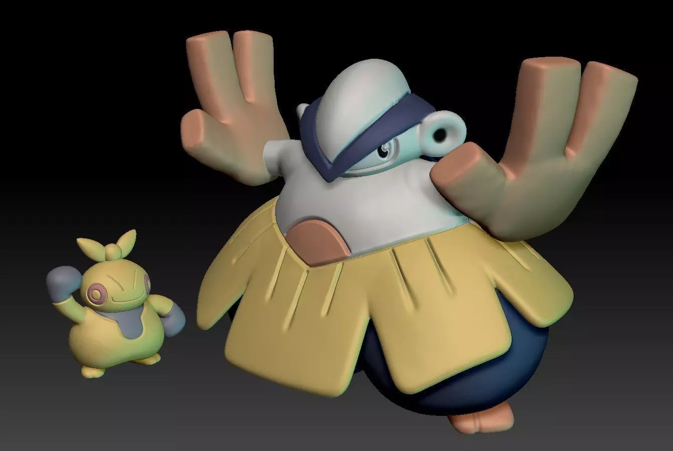 Pokemon Makuhita Hariyama 3D print model