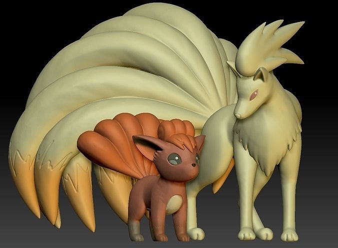Pokemon Vulpix NineTales 3D print model