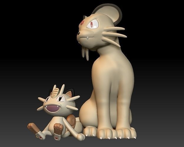 Pokemon Meowth Persian 3D print model