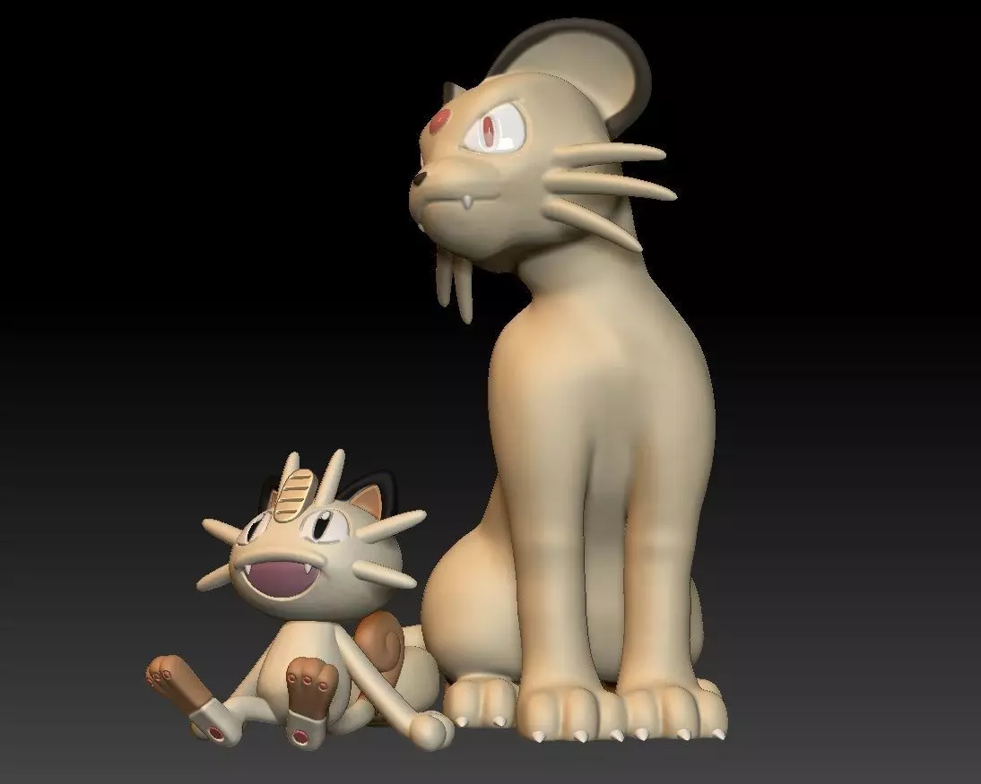 Pokemon Meowth Persian 3D print model