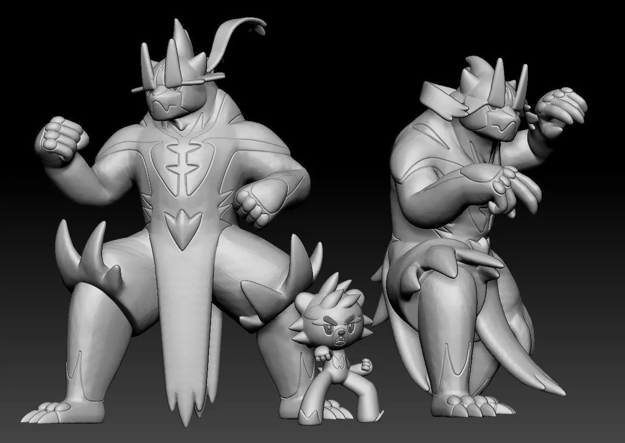 Pokemon Kubfu Urshifu 3D print model_0