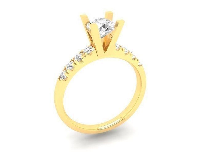 Luxury Solitaire Engagement Ring Diamonds for Women 523