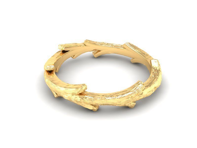 Nature Inspired Tree Branch Ring for Women 531 3D print model_2