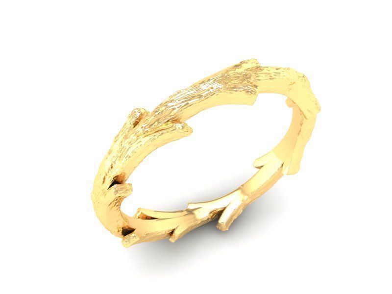 Nature Inspired Tree Branch Ring for Women 531 3D print model_4