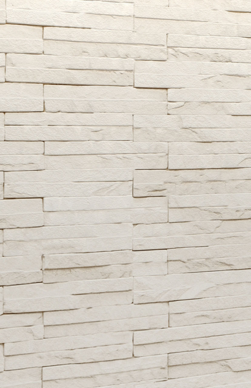 Stone white  slate 3D 3D model_1