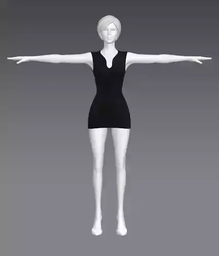 Woman Clothing T-Pose 469