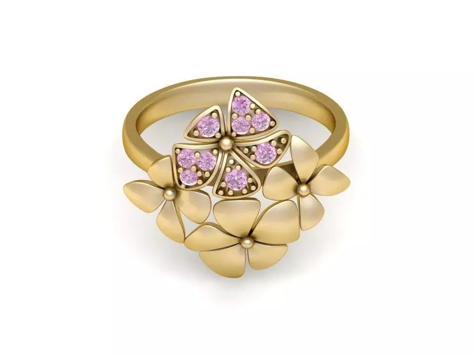 diamond ring for women 539 3D print model_0