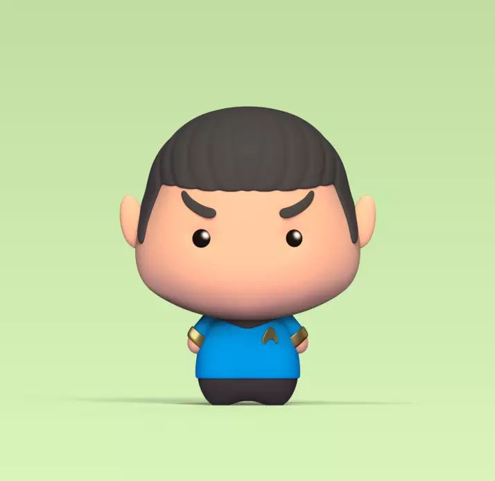 Cute Spock Free 3D print model_0