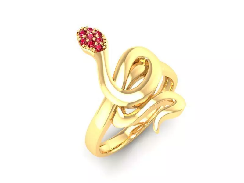 snake ring 543 3D print model_0