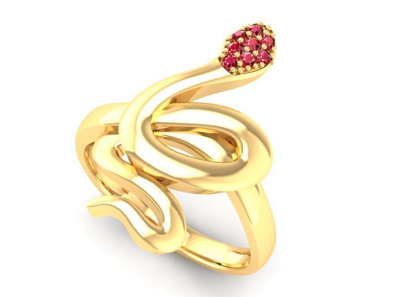 snake ring 543 3D print model_5