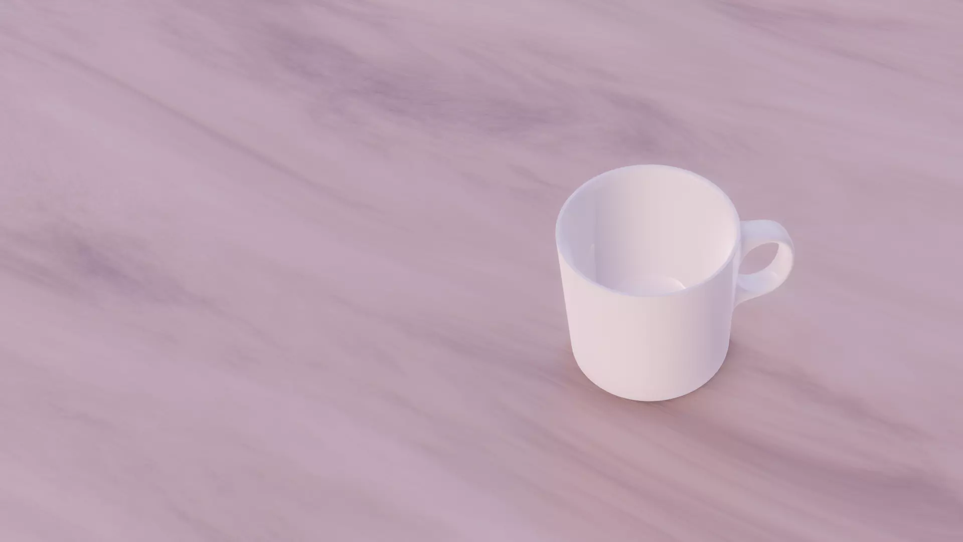 Basic white mug Free 3D model