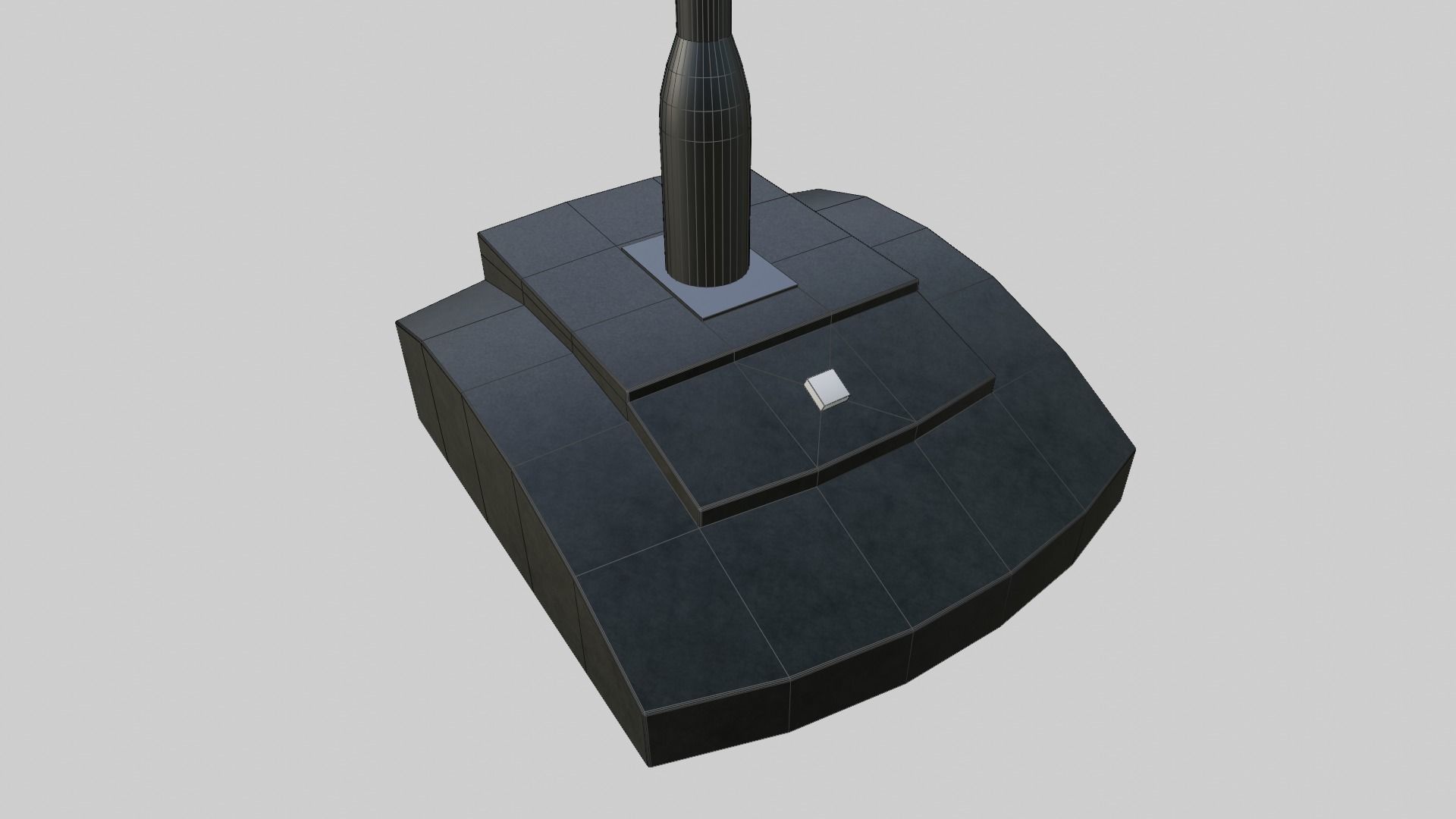 Desk Table Gooseneck Microphone 3D model_4