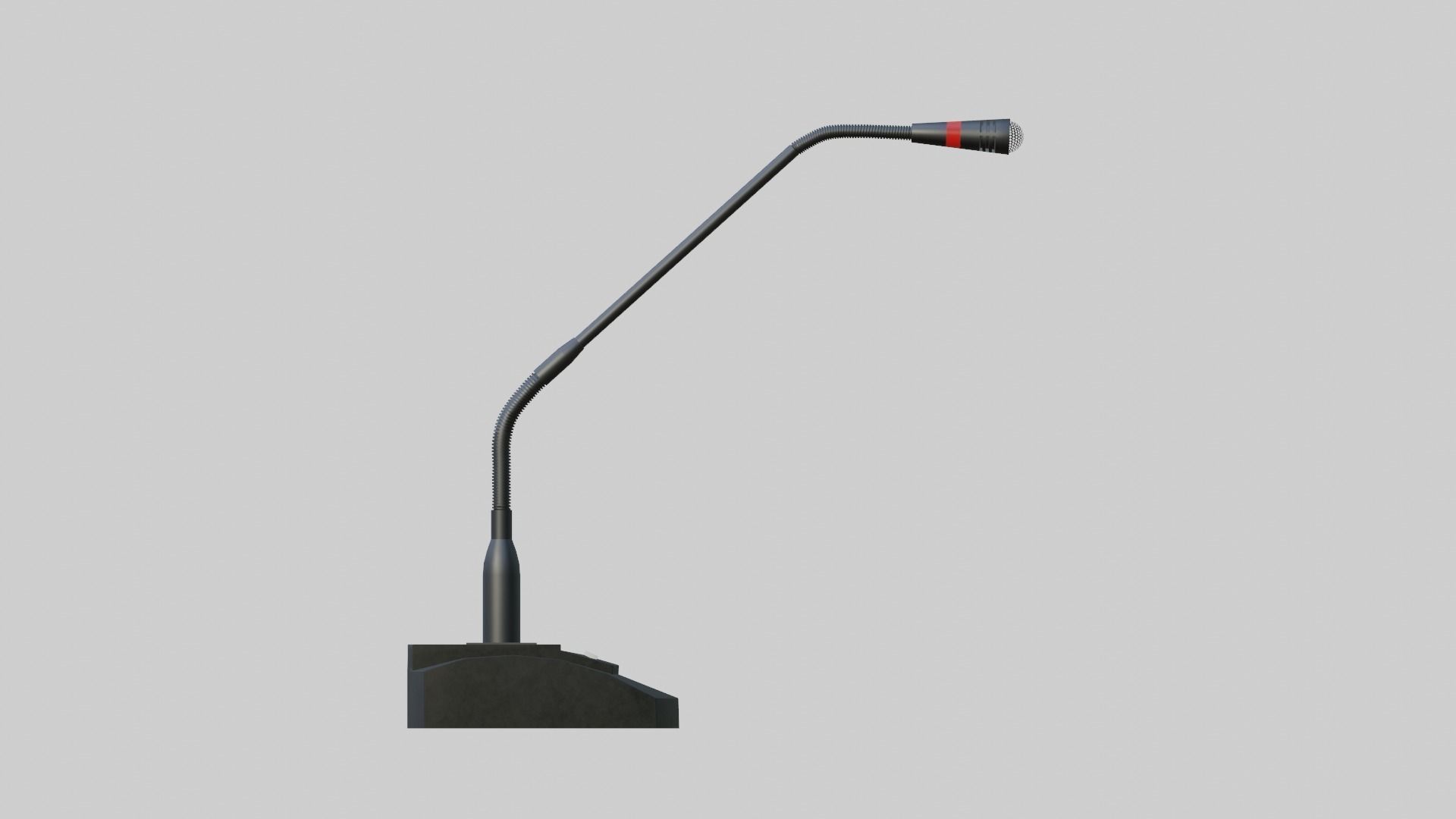 Desk Table Gooseneck Microphone 3D model_6