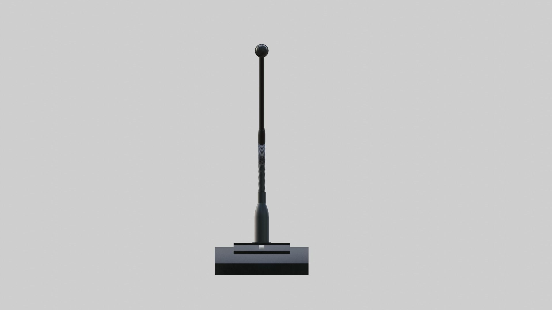 Desk Table Gooseneck Microphone 3D model_3