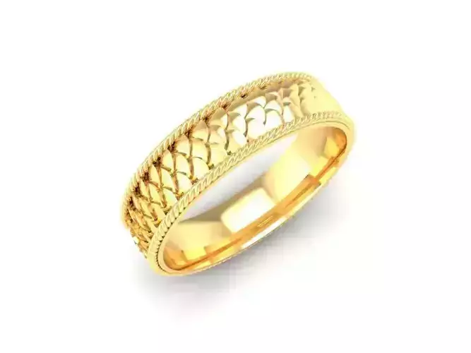 Luxury Pattern Gold Ring for Men   550