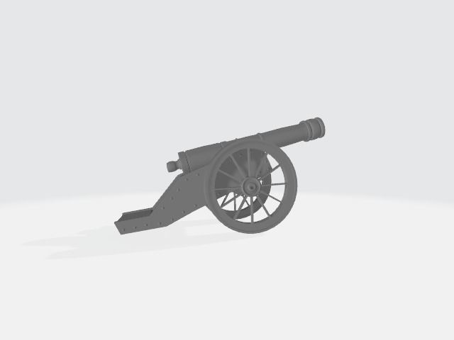 cannon 3D model_1