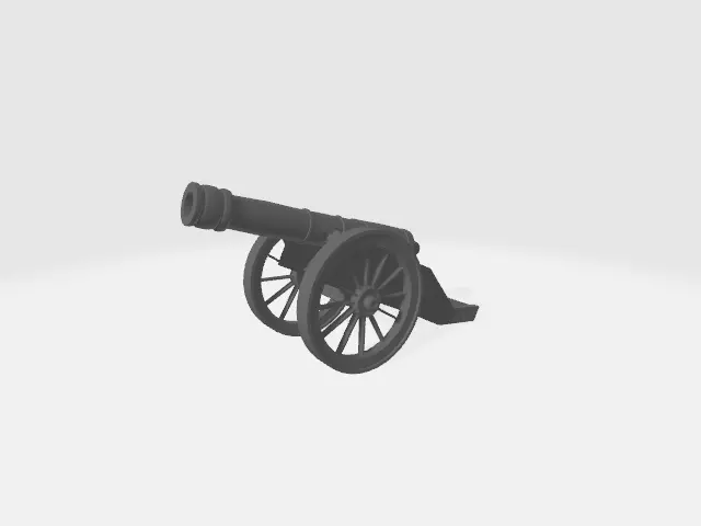 cannon 3D model_0