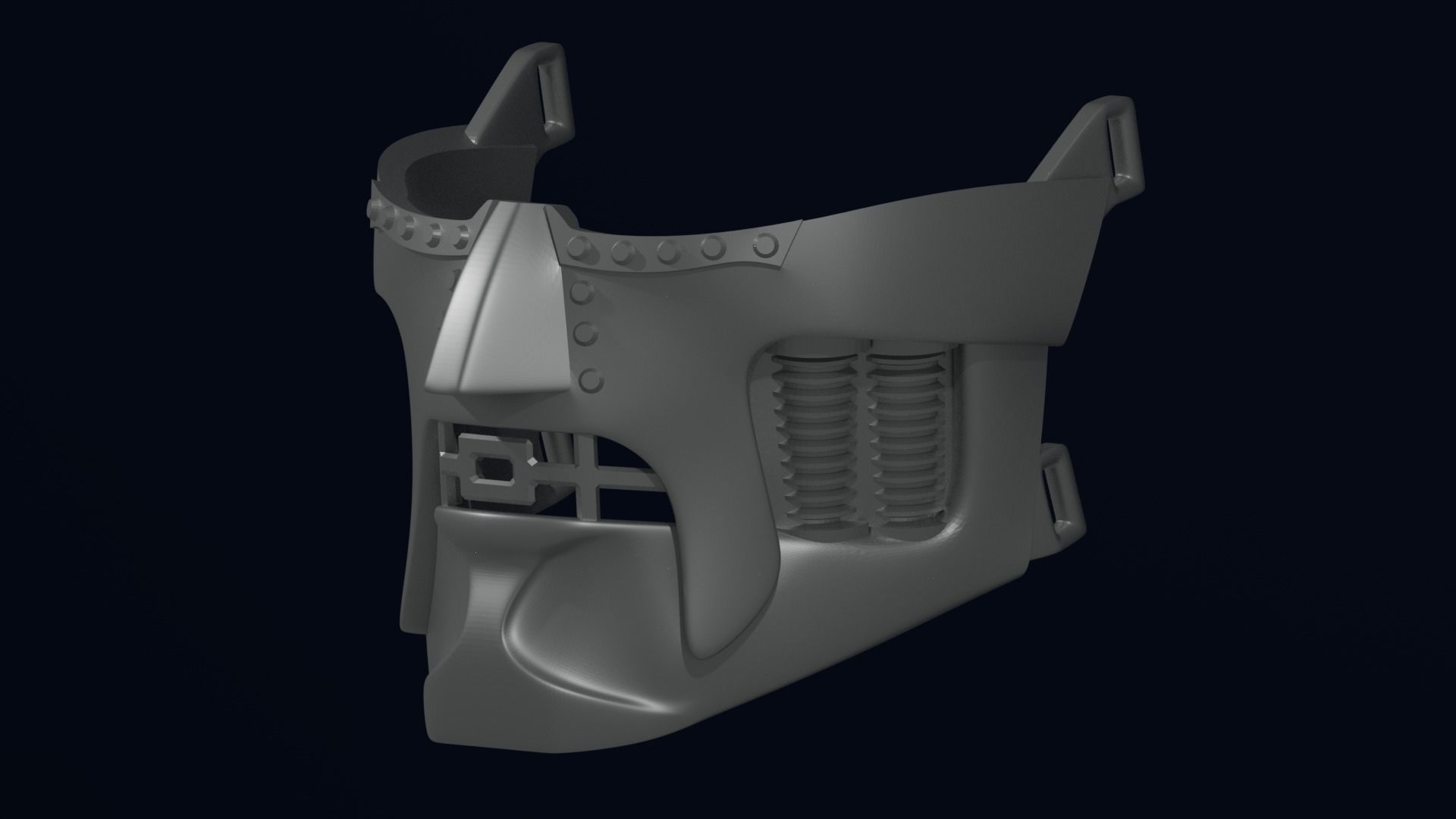 Dr doom mask 3d printable 3D print model_2