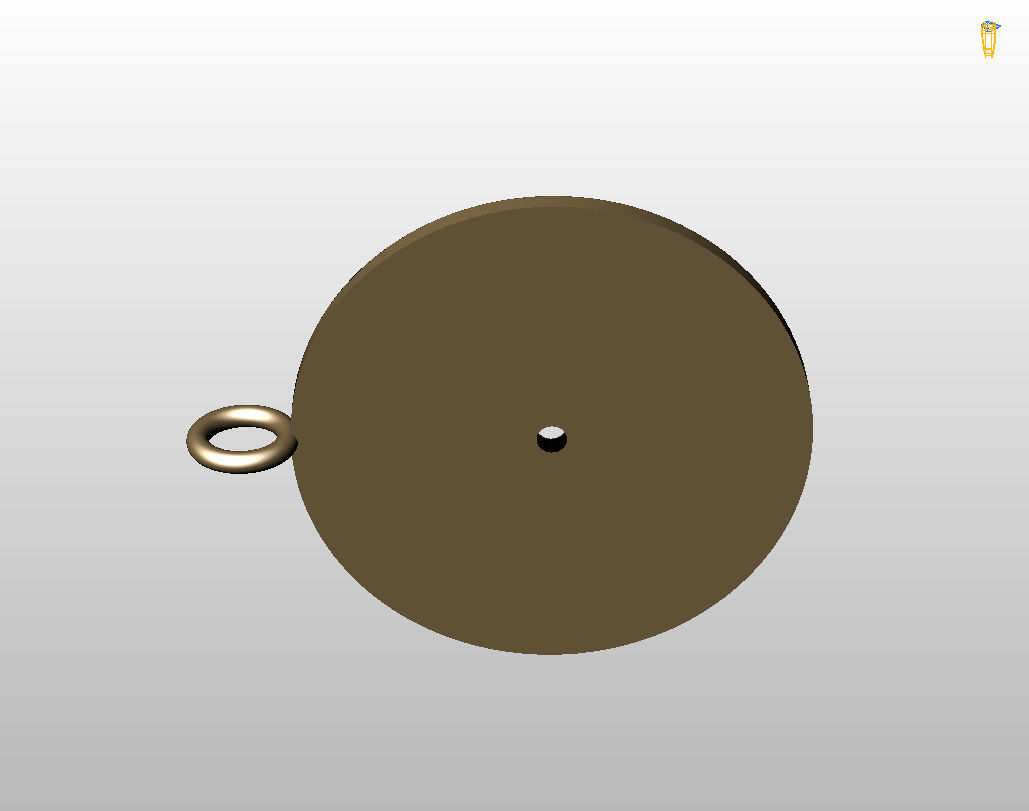 Pedant music record 3D print model_14