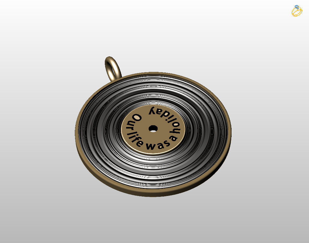 Pedant music record 3D print model_18