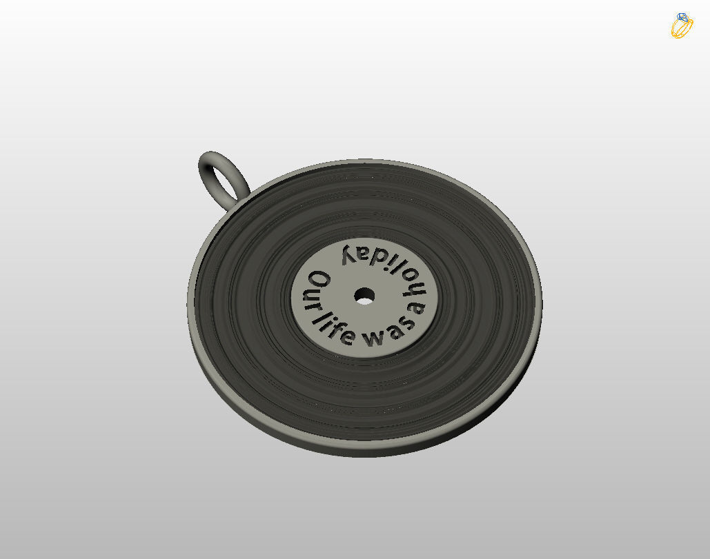 Pedant music record 3D print model_21