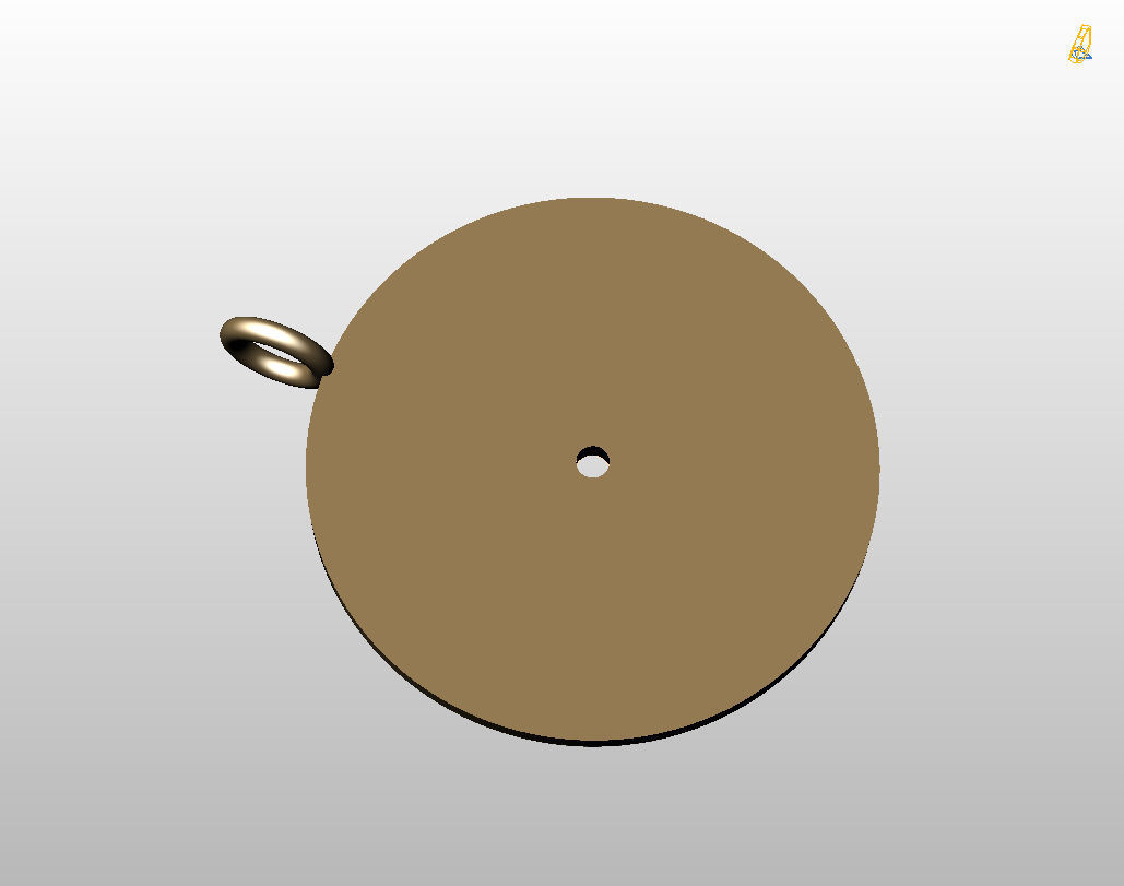 Pedant music record 3D print model_13