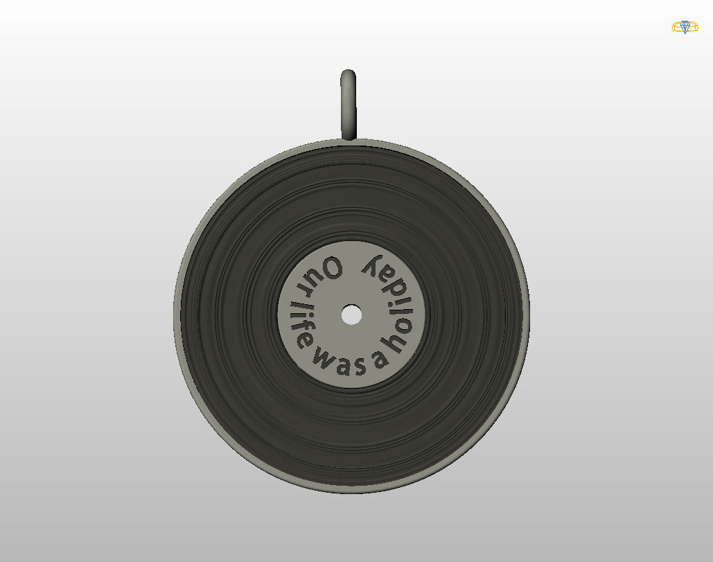 Pedant music record 3D print model_10