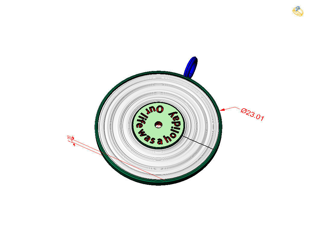 Pedant music record 3D print model_42