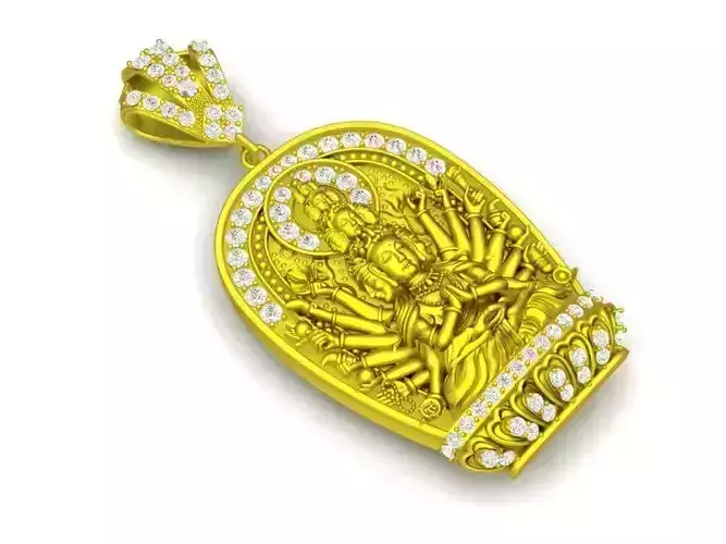 Luxury Guan Yin Buddha Pendant Jewelry 559