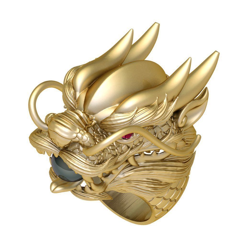 set dragon ring and bangle 562 3D print model_9