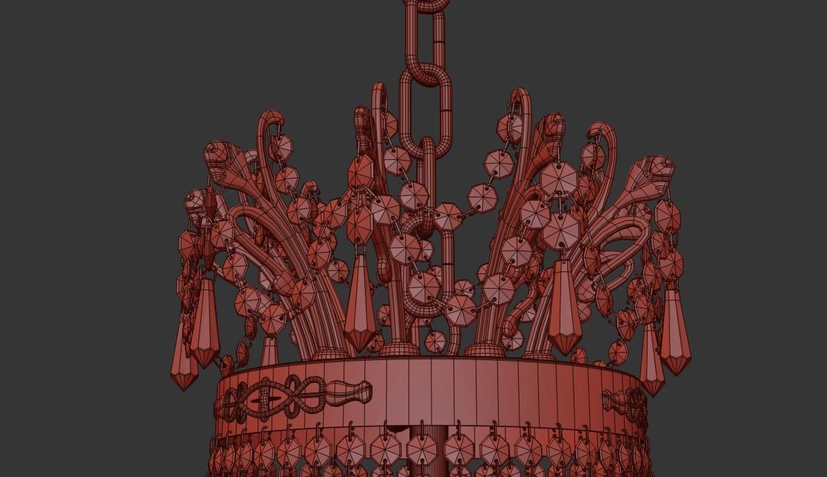 Chandelier Pera E 1 5 80 602 G 3D model_5