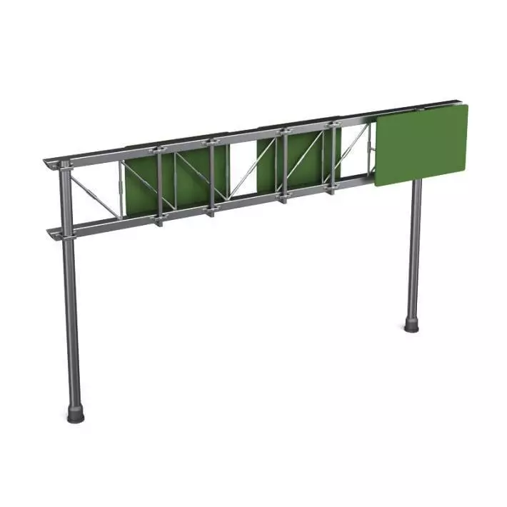 Overhead Street Sign 3D model_0