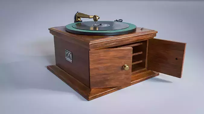 Victrola Gramophone Phonograph Graphophone 3D model