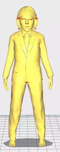 messi person in suit 3D model