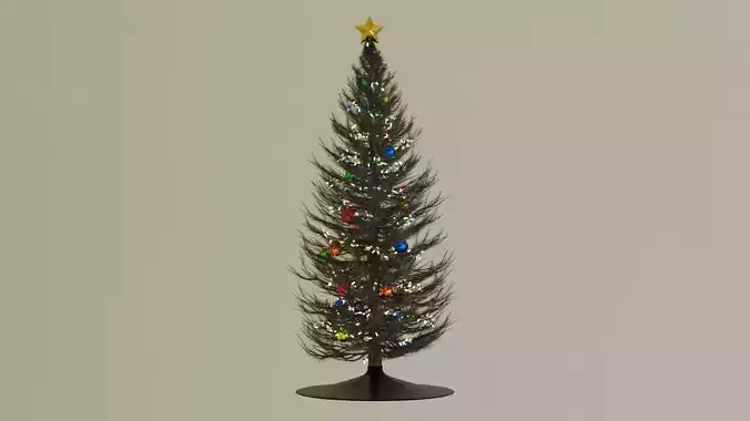 Christmas tree with Ornament and String Light