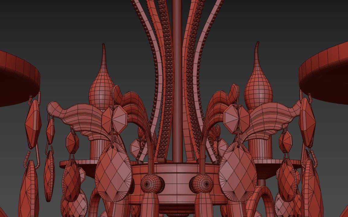 Chandelier Vesuvio E 1 1 8 601 G Corona Render 3D model_3