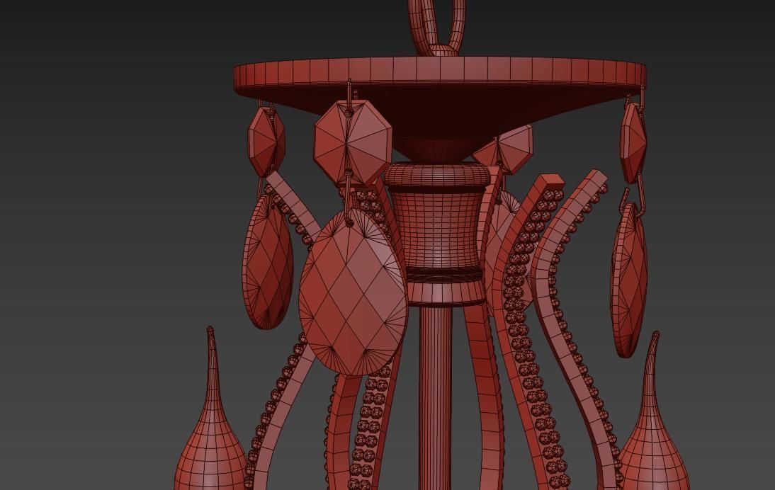 Chandelier Vesuvio E 1 1 8 601 G Corona Render 3D model_5