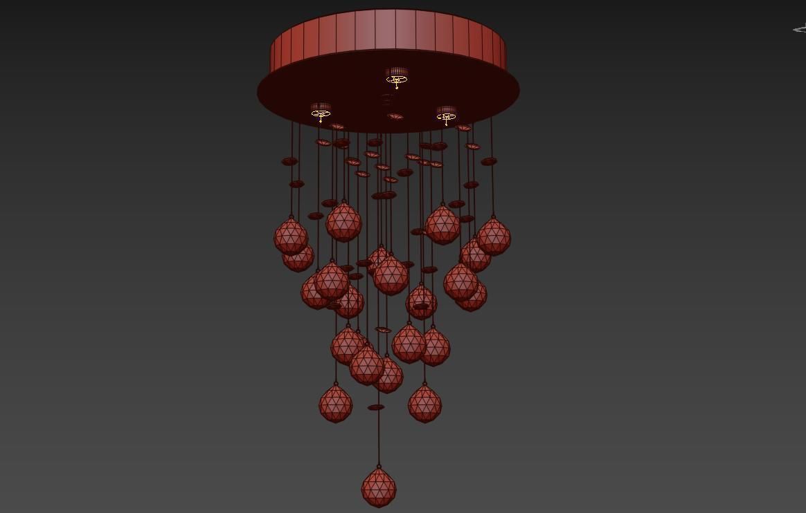Chandelier Flusso L 1 4 25 601 N 3D model_2