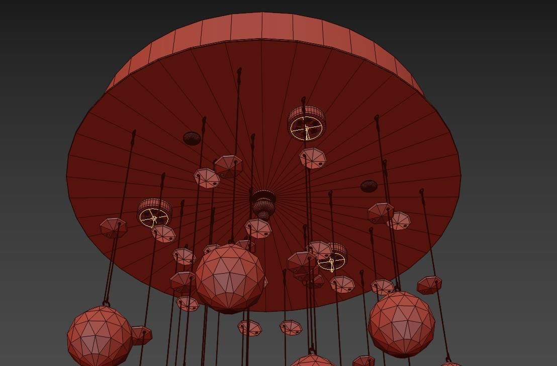 Chandelier Flusso L 1 4 25 601 N 3D model_3