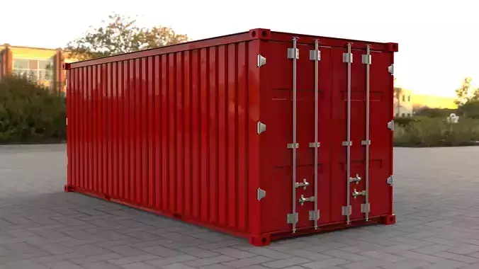 Shipping Container industry container BOX 3D Model