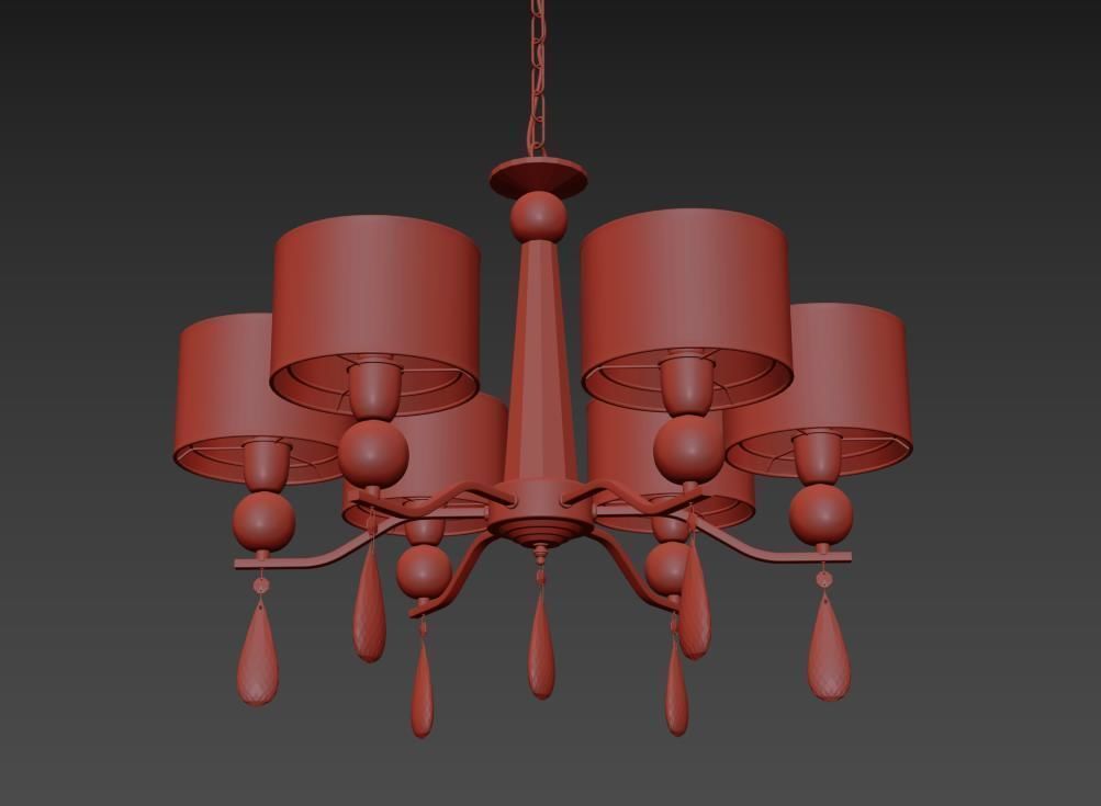 Chandelier Rufina E 1 1 6 600 W 3D model_1