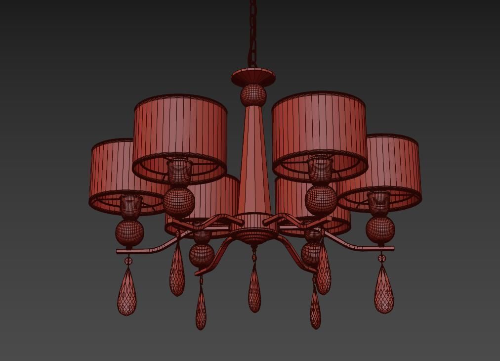 Chandelier Rufina E 1 1 6 600 W 3D model_2
