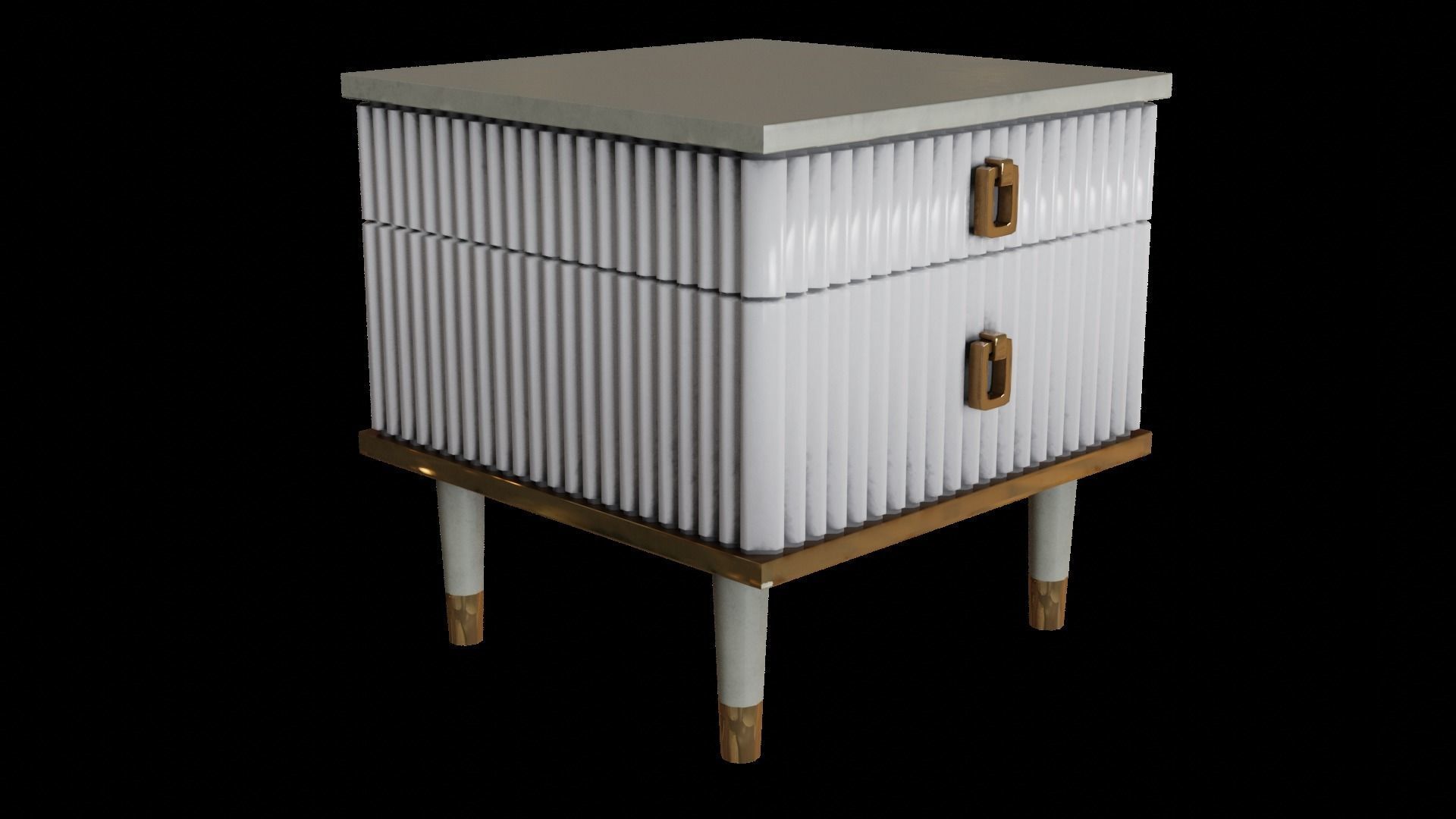 Night table sets 3D Model Collection_6