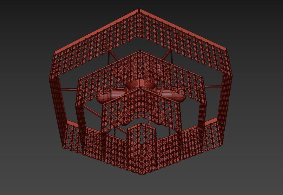 Chandelier Loreto E 1 5 40 600 G 3D model_2