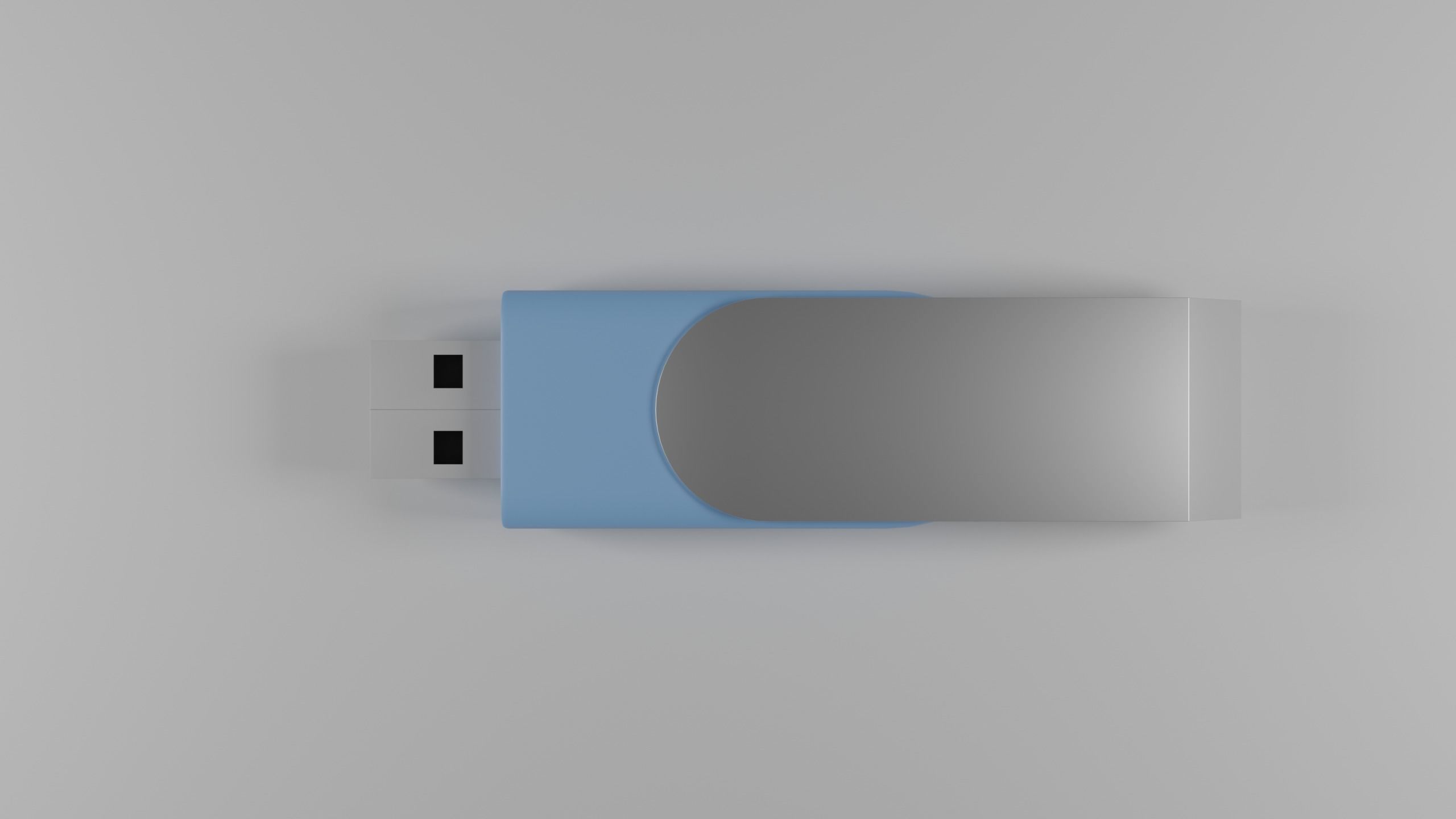 USB Stick - Flip Design Low-poly 3D model_4