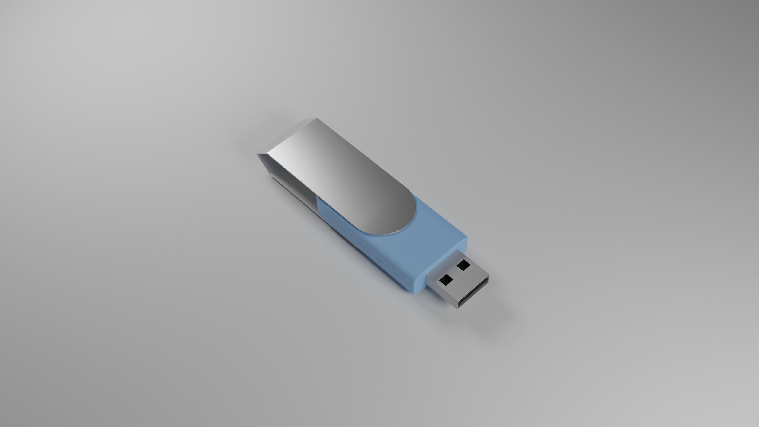 USB Stick - Flip Design Low-poly 3D model_3