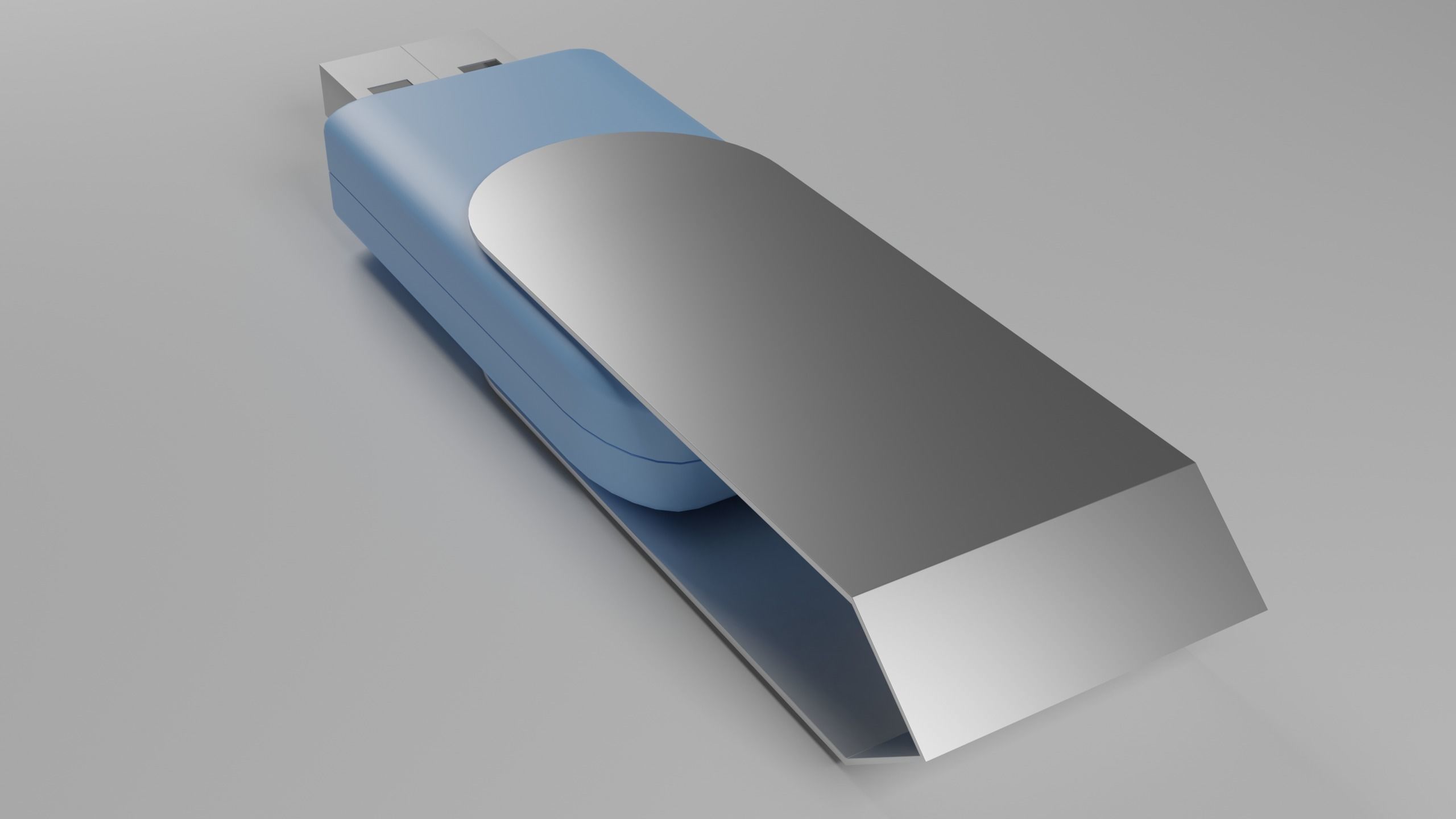 USB Stick - Flip Design Low-poly 3D model_1