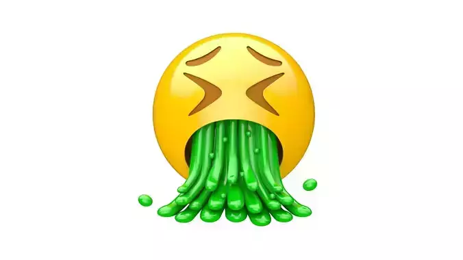 Apple Face Vomiting 3D model